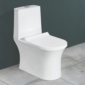 โถสุขภัณฑ์แบบชิ้นเดียวทรงยาว รุ่น Alis Contemporary แบบตั้งพื้น ระบบ S-trap/P-trap ระบบชำระล้างแบบสองปุ่มกด ระบบไซฟอน ผลิตจากพอร์ซเลน ใช้งานง่ายสำหรับห้องน้ำ - Product Image 3
