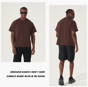 เสื้อยืดคอกลมผ้าเจอร์ซีย์คอตตอน 100% หนานุ่ม พิมพ์ลายโลโก้ตามสั่ง สำหรับผู้ชาย ขายส่ง - Product Image 2