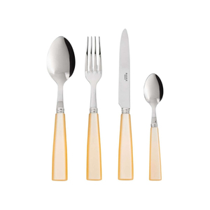 Juego de cubiertos metálicos vintage con mangos de imitación de caparazón de tortuga, pulido espejo, apto para lavavajillas, para bodas y uso doméstico. - Product Image 3