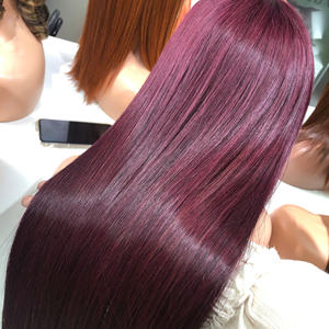 วิกผมยาววิกผมมนุษย์ทรงตรงกระดูกกระจกเบอร์กันดี - Product Image 6