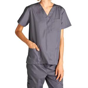 Customized Women Medical Spa Nursing Clinic Uniform Hospital <b>Scrub</b> <b>Set</b> Uniform 2pcs Pants <b>Set</b> With Custom Logo - Product Image 5