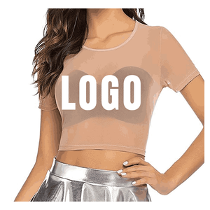 T-shirts courts en mesh pour femmes, impression personnalisée, séchage rapide, respirants, fabriqués au Pakistan - Product Image 1