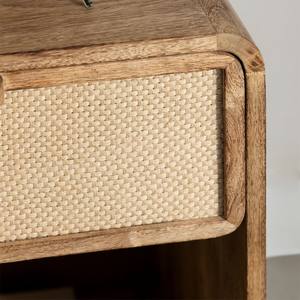 Mesita de noche rectangular Vandana Arion Altis de 40x30 cm en madera de mango, MDF y yute Abrams - Product Image 2