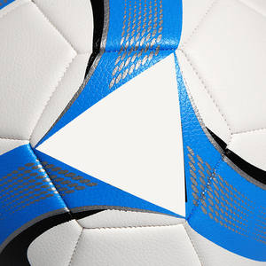 Ballons de football de qualité supérieure, blancs et bleus, légers, à rebond élevé, résistants aux rayures, en PVC, cousus à la machine, multifonctionnels - Product Image 5