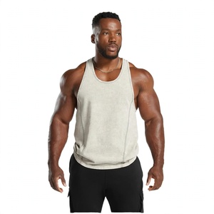 Débardeur Homme 100% Coton Respirant Séchage Rapide Col Rond Sans Manches Couleur Unie Design Personnalisable Vêtement de Sport Essentiel Quotidien BD - Product Image 5