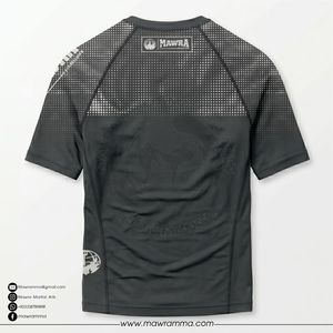 T-shirt de compression à manches courtes sublimé UPF50+ respirant et écologique, idéal pour l'entraînement MMA et la gym – Meilleure vente - Product Image 2