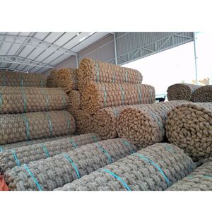 HOT SELLING Eco Friendly Woven <b>Coir</b> <b>Mat</b> Plant Fiber Geotextile Floor Covering Protection Non-Slip Rubber Backing Plaid Pattern - Product Image 5