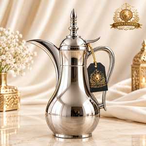 กาต้มกาแฟดัลลาห์สแตนเลสสีทอง ลายตอกแบบตะวันออกกลาง กาต้มน้ำชา ขายส่ง - Product Image 5