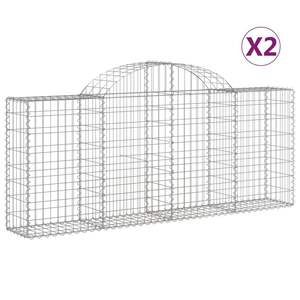 Cesto Gabion in Ferro Zincato Argento 50x40x30cm, Cesto Portaoggetti in Metallo Resistente per Cucina Stile Industriale - Product Image 4