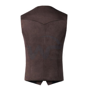 Chalecos Casuales de Cuero Estilo Western para Exteriores con Múltiples Bolsillos de Almacenamiento, Ajuste Cómodo y Construcción de Tela Resistente - Product Image 5