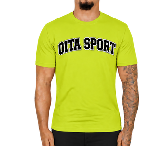 <b>Lime</b> <b>Green</b> Fitted T <b>Shirt</b> for Men Short Sleeve Crew Neck Custom Printed Slim Fit Casual Cotton Tee Wholesale Streetwear Sports - Product Image 1