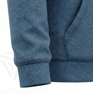 Sudadera con Capucha Casual 100% Algodón para Hombre, Venta al Por Mayor OEM, Sudadera de Alta Calidad, Suave, Estilo Urbano, Color Liso Personalizable - Product Image 6