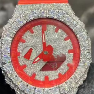 Custom GA2100 Style <b>Watch</b> Steel <b>Case</b> Iced Out Premium Hip Hop Design Custom <b>Watch</b> GA2100 Compatible Iced Out Metal <b>Case</b> - Product Image 4