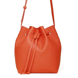 Elegant <b>Women's</b> Leather <b>Bucket</b> <b>Bag</b> Printed Fashion Crossbody Shoulder Handbag With Drawstring <b>For</b> Daily Use & Travel Shopping - Product Image 2