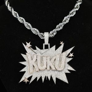 High Quality Customized 925 Sterling Silver Rose Gold Iced Hip Hop Luxury Moissanite Diamond Pendant Personalized Fine Jewellery - Product Image 4