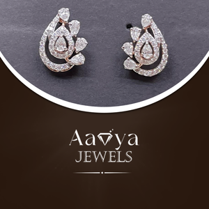 Boucles d'oreilles de luxe en or massif 14 carats avec diamants certifiés HRD cultivés en laboratoire, bijoux fins pour femmes, élégants, luxueux, scintillement intemporel 1.15 - Product Image 1