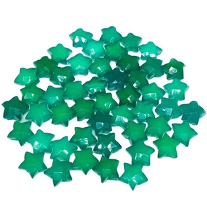 Cuentas facetadas de ónix verde talladas en forma de estrella para la fabricación de joyas, 10 mm, ónix natural, piedras preciosas sueltas en forma de estrella, colgante, precio al por mayor - Product Image 4
