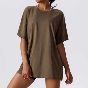 Camisetas de Manga Corta/Larga con Cuello Redondo para Mujer, Camisetas de Algodón Baratas, Blusas, Tops para Mujer - Product Image 1