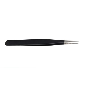 Pince à épiler royale personnalisée en acier inoxydable, ensemble de pinces à cils à pointe lisse, anti-magnétique, pour la pose d'extensions - Product Image 6