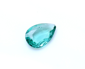 Émeraude naturelle zambienne de 1,37 ct, taille poire, vert vif, facettée, pierre précieuse en vrac pour la fabrication de bijoux et les créations de pendentifs - Product Image 2