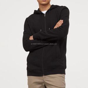 ชุดวอร์มระบายอากาศไซส์ XL สำหรับผู้ชายเสื้อฮู้ดแบบรูดซิปขึ้นเนื้อผ้าคอตตอน350 GSM โลโก้ออกแบบได้ตามต้องการ - Product Image 2