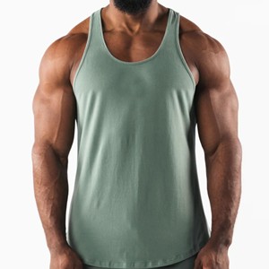 Camiseta sin Mangas para Hombre, Color Azul Marino, Cuello Redondo, Tejida, Ecológica, Estilo Casual, con Logotipo Frontal - Product Image 4