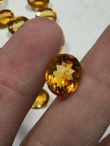Pierre ronde facettée en citrine de qualité supérieure pour bagues, cristal de citrine véritable, prix de gros par l'exportateur - Product Image 2
