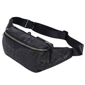 Sac banane unisexe à motif crocodile, fermeture éclair, sangle détachable, pochette de chasse imperméable - Product Image 1