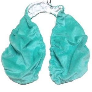 Soutien-gorge serviette réversible à bretelles, doux et absorbant, pour le bain, la douche, le spa, la plage, avec logo personnalisé, après la douche - Product Image 3