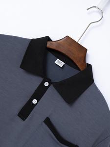 เสื้อโปโล 100% ผ้าฝ้าย เสื้อโปโลชาย ปักโลโก้ตามสั่ง เสื้อยืดเรียบง่าย เสื้อกอล์ฟ เสื้อโปโลปักลาย - Product Image 2