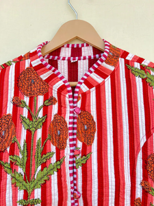 Chaqueta de Invierno India Hecha a Mano 100% Algodón Ecológico, Acolchada, Antiarrugas, Transpirable, de Secado Rápido, con Bolsillo Delantero, Corte Regular - Product Image 4