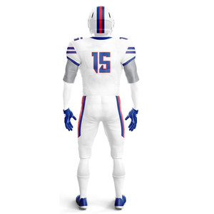 Meilleur design d'uniforme de football américain personnalisé avec rembourrage intégré aux épaules, tissu respirant haute performance, maillot d'équipe à manches courtes - Product Image 3