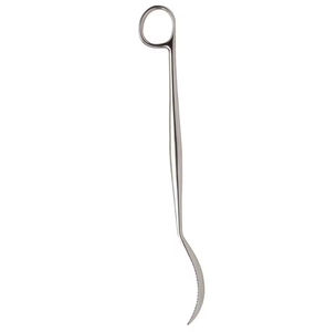 Retractor óseo de cadera tipo palanca curvo de 300 mm (11.34 pulgadas) con punta roma, ancho de mandíbula de 6.2 mm y 28 mm de ancho de mandíbula, tipo Hohmann, a la venta con OEM - Product Image 5