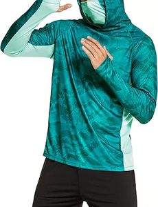 Sweat à capuche tactique ajusté pour homme, imprimé camouflage, avec masque intégré réglable, cagoule, marque privée, respirant - Product Image 3