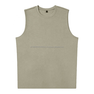 Running Bodybuilding Wear Wholesale Workout Singlet 100% Cotton Fitness Vest Custom Blank <b>Tops</b> Sleeveless Tank <b>Top</b> for <b>Men</b> - Product Image 4