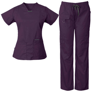 Uniformes Médicos Personalizados 2026, Blusas de Manga Corta con Cuello en V para Hombres, Uniformes de Hospital con Bolsillos para Doctores, Enfermeras y Pacientes - Product Image 2