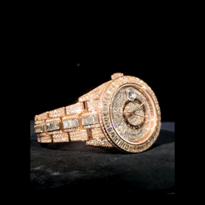 Reloj de Lujo Personalizado con Diamantes Cultivados en Laboratorio, de Acero Inoxidable, de Alta Calidad, para Hombre - Product Image 5