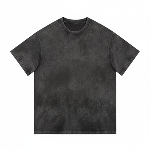 T-shirt Homme Oversize Rose Délavé à l'Acide 100% Coton 230-300 GSM, Coupe Ample Vintage Durable pour Tenue Décontractée - Product Image 3