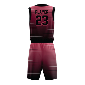 Maillot de basket-ball personnalisé OEM, uniforme respirant à séchage rapide en polyester, ensemble de basket-ball avec short - Product Image 2