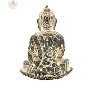 4,0 pulgadas Budista Tibetano Shakyamuni Buda escultura de latón artículo de decoración del hogar - Product Image 3