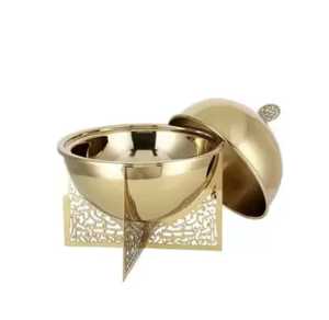 Plat de service isotherme en acier inoxydable pour fondue et plats chauds, avec base découpée au laser à la calligraphie arabe - Product Image 6