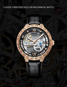 Nuevo Reloj Mecánico Luminoso a Prueba de Agua con Correa de Cuero de Lujo, Esfera con Indicadores, Tourbillon Automático, Elegante y Popular para Hombre - Product Image 5