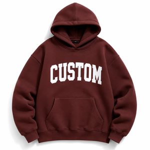 Sweat-shirts à capuche unisexes surdimensionnés épais, personnalisables avec impression DTG, en molleton, vêtements décontractés, fabrication OEM, marque privée, approvisionnement en gros - Product Image 3