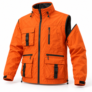 Neon <b>Pink</b> Cape Sleeve Windbreaker <b>Jacket</b> Lightweight Windproof Outdoor Rain Shell Unisex Sports Workwear Export Wholesale Label - Product Image 4