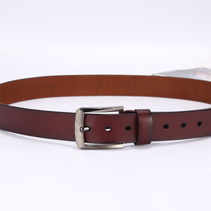 Cinturones de Moda Masculinos Personalizados al por Mayor, Cinturones de Cuero Genuino para Hombre con Hebilla de Pin, Diseño Lujoso OEM - Product Image 2