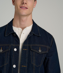 โรงงานผลิตเสื้อแจ็คเก็ตเดนิมผ้าฝ้ายสโตนวอชแบบมีกระดุมและกระเป๋า รับผลิตแบบ OEM ODM แบรนด์ส่วนตัว สั่งผลิตได้จำนวนน้อย พร้อมปักโลโก้ตามแบบ - Product Image 6