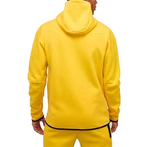 Custom Embroidery Logo Sportswear Fashion <b>60</b> <b>Cotton</b> <b>40</b> <b>Polyester</b> Blank Athletic Tech Fleece Sports Full Zip <b>Hoodies</b> for Men - Product Image 3