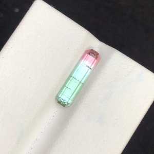Pierre précieuse naturelle tourmaline bicolore rose menthe vert taille octogonale, pierre lâche de haute qualité, magnifique pour pendentif, bijoux, vente en gros - Product Image 5