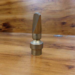 POLISHED BRASS <b>FAN</b> JET FOUNTAIN NOZZLE 20MM DN20 STAND MOUNT OUTDOOR GARDEN LANDSCAPE WATER FEATURE SPRAY <b>HEAD</b> - Product Image 3