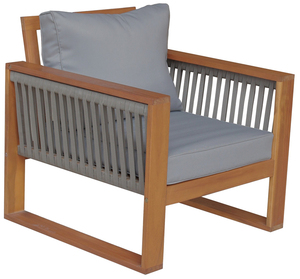 Ensemble de mobilier d'extérieur moderne en bois d'acacia canapé durable avec coussins pour cour de jardin et villa d'hôtel Fabrication du Vietnam - Product Image 4
